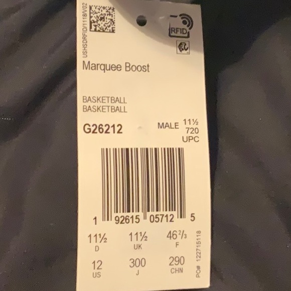 ADIDAS MARQUIS BOOST,NWT,SIZE 12,NEVER WORN,PERFECT CONDITION - Picture 9 of 9
